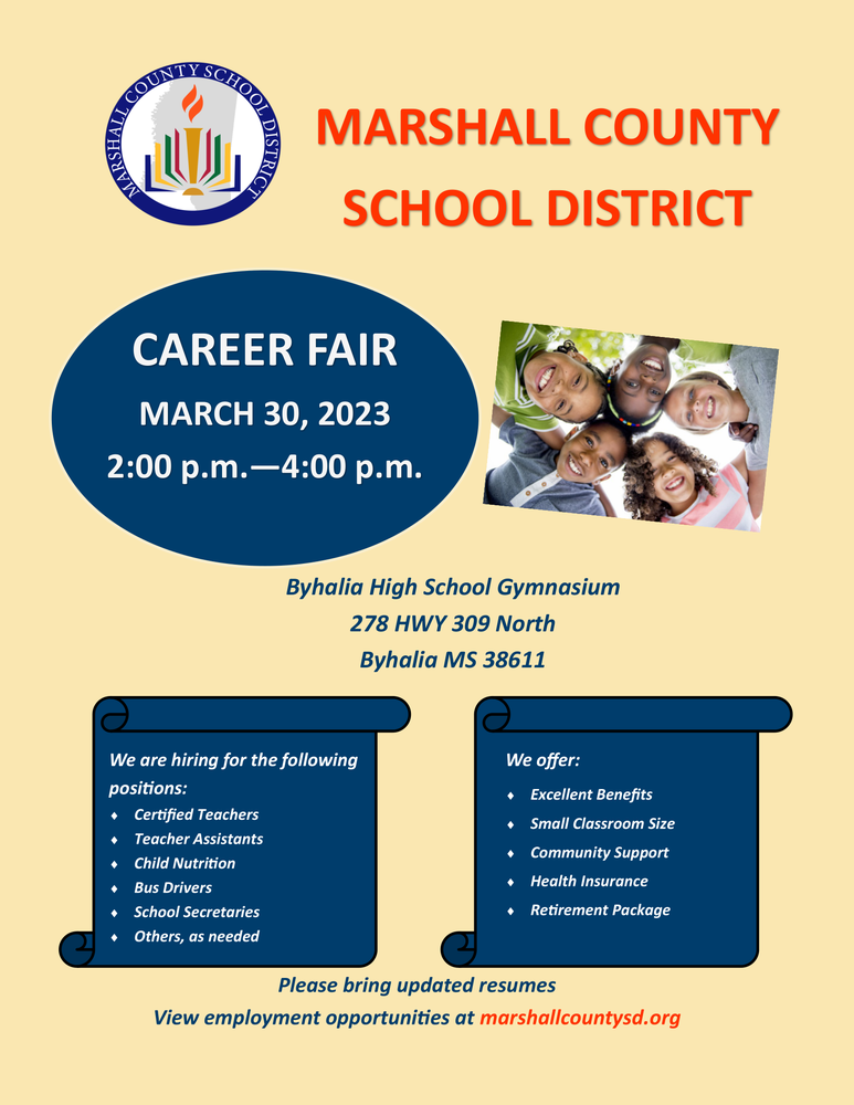 Marshall County School District Career Fair Byhalia High School Marshall County School District Career Fair Byhalia High School