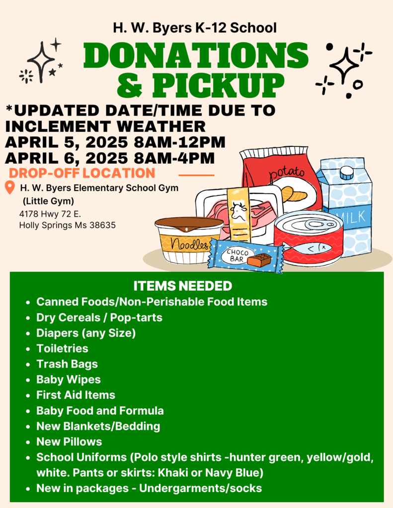Updated Donation Drive Information