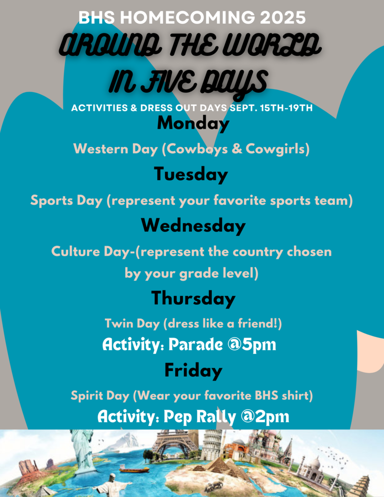 ACTIVITIES AND DRESS OUT DAYS  SEPT. 15TH-19TH