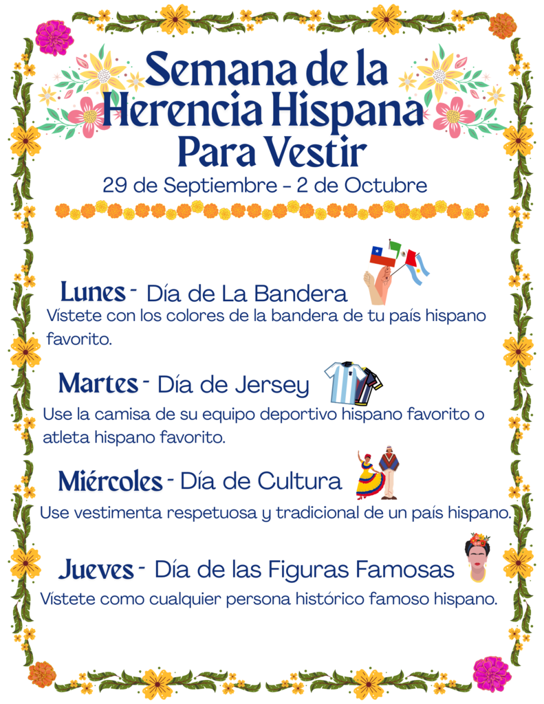 Semana de la Herencia Hispana Para Vestir