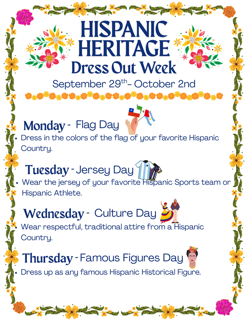 Hispanic Heritage Dress Out Week