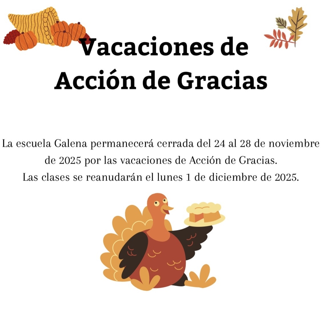 vacaciones de acción de gracias
