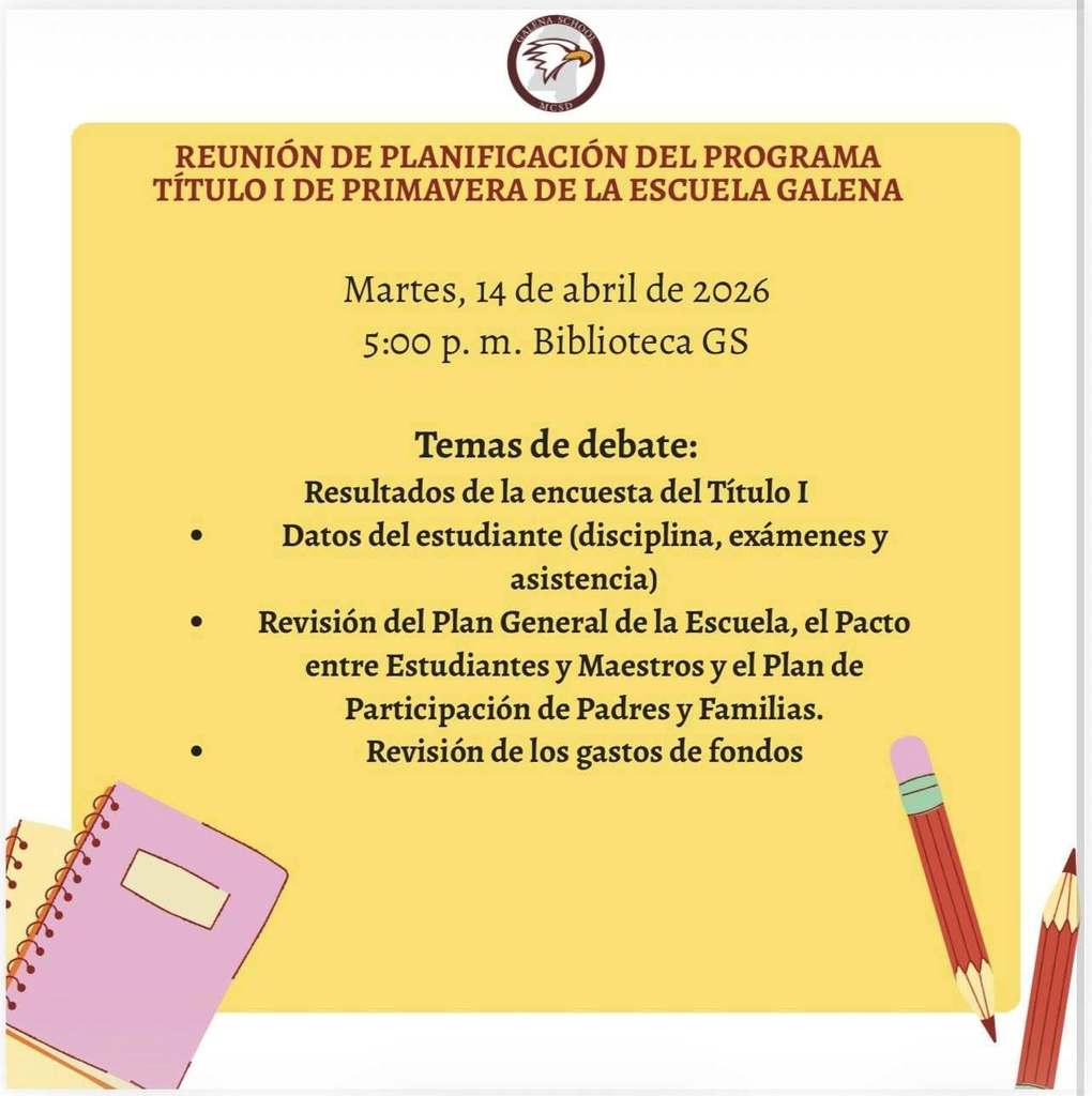 Spring Title I Planning Meeting