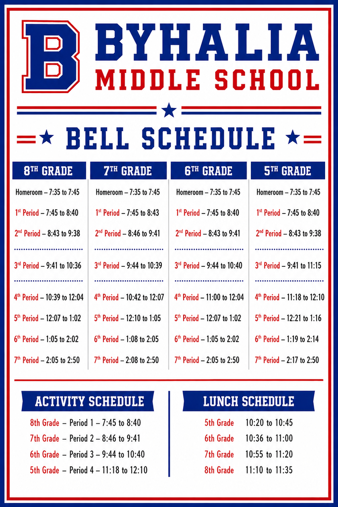 Bell Schedule