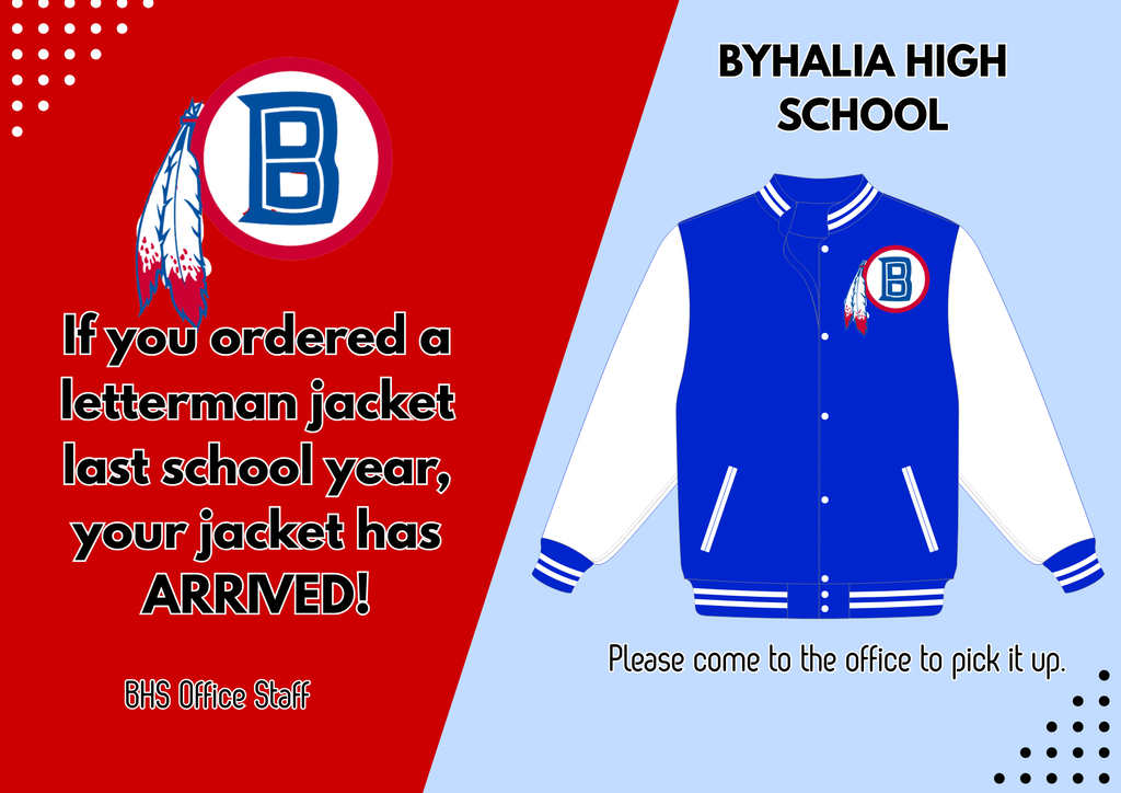 BHS Letterman Jackets are HERE!