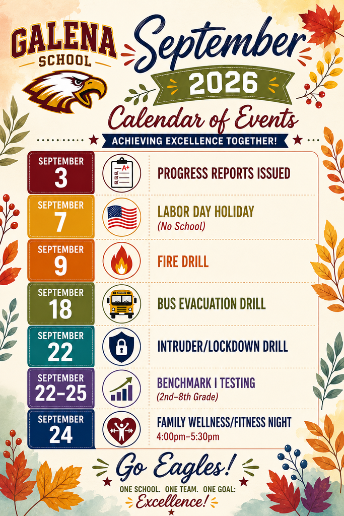 September 2026 Calendar of Events