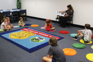 Dr. Haines at the Marshall County Public Library