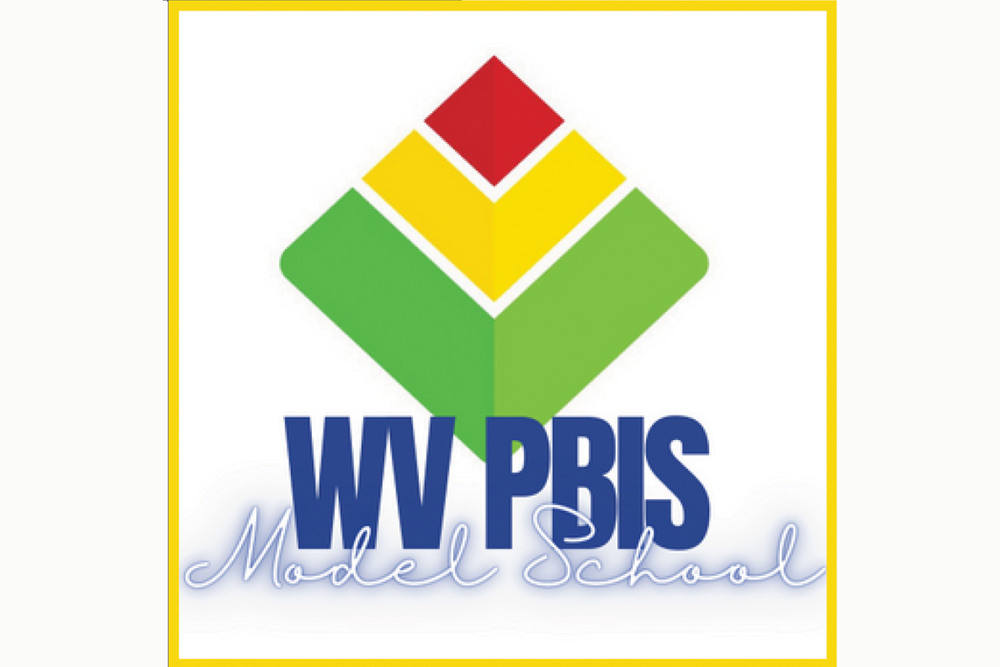 Colorful diamond-shaped logo for "WVPBIS Model School", featuring green, yellow, and red shapes.