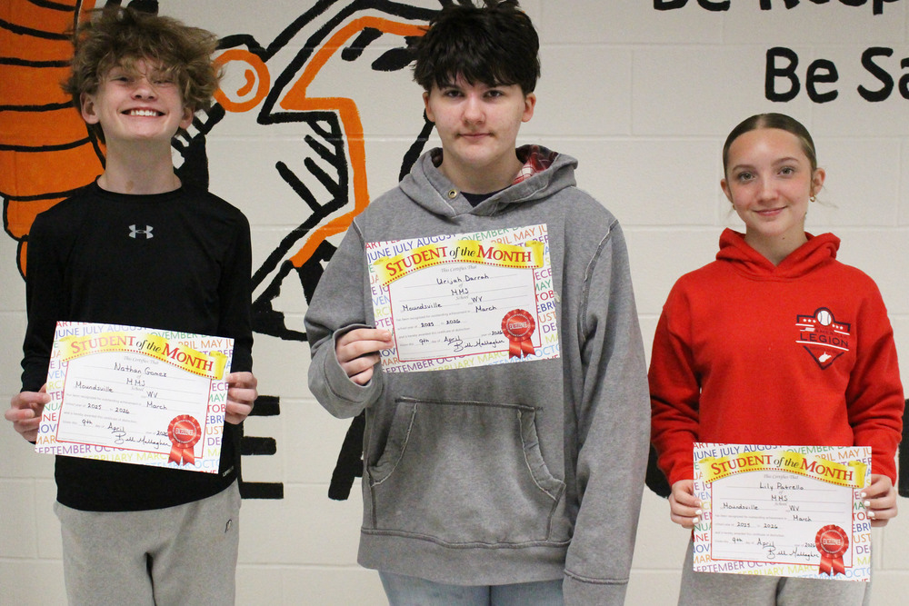 Pictured from left: Nathan Gomez, Urijah Darrah and Lily Patrello.
