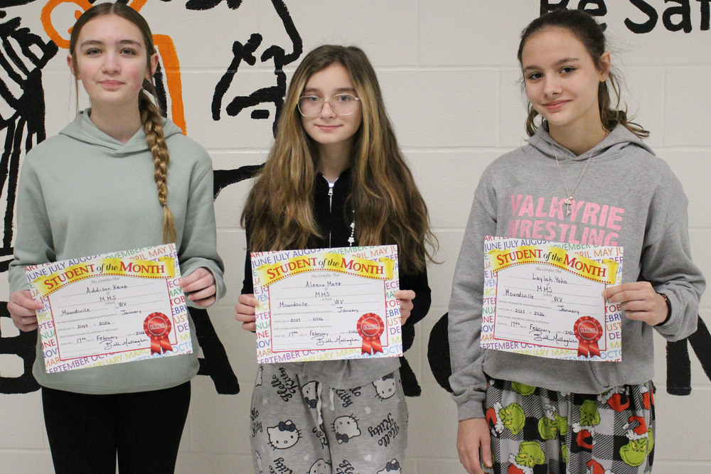 Pictured from left: Addison Kemp, Aleena Metz and Laylah Yoho.