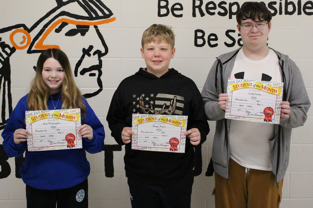 Pictured from left: Ava Talkington, Gage Myers and Luke Colby.