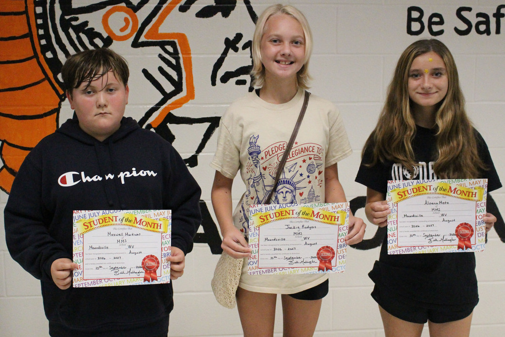 Pictured from left: Maxwell Markwas, Jackie Rodgers and Aleena Metz.