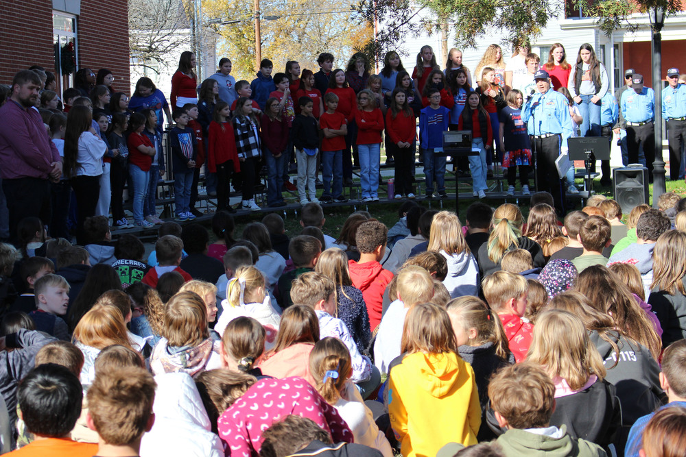 Central Elementary School's Veterans Day program at the Marshall County Courthouse. 