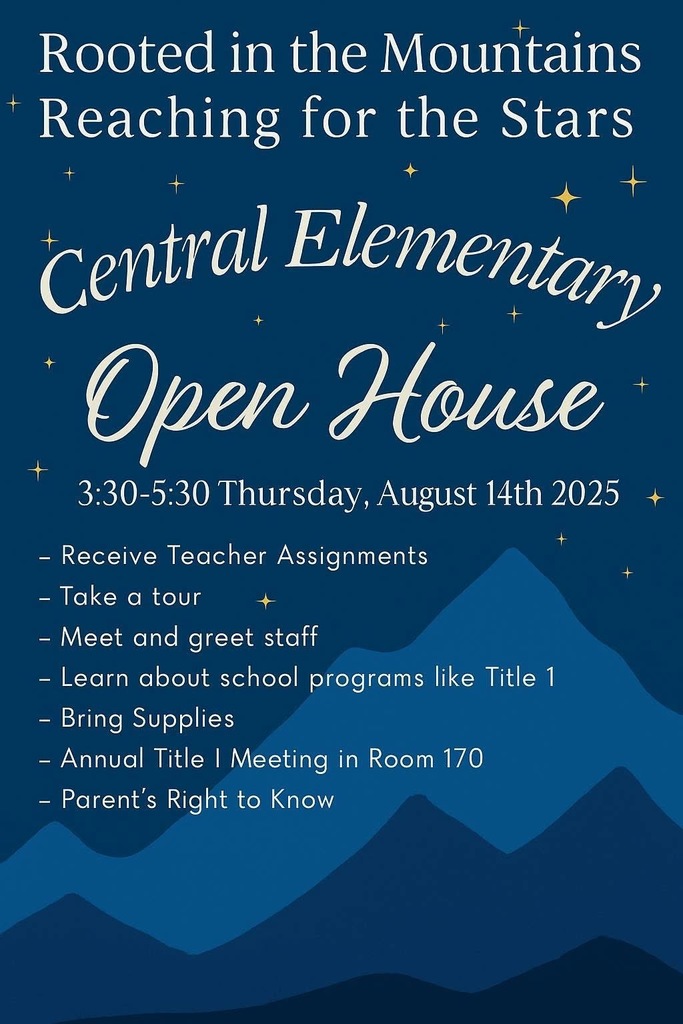 Join us for Open House on August 14th from 3:30-5:30pm. Families can get their students' homeroom assignments, attend the annual Title I Meeting, drop off suggested school supplies, take a tour, and meet and greet the staff.