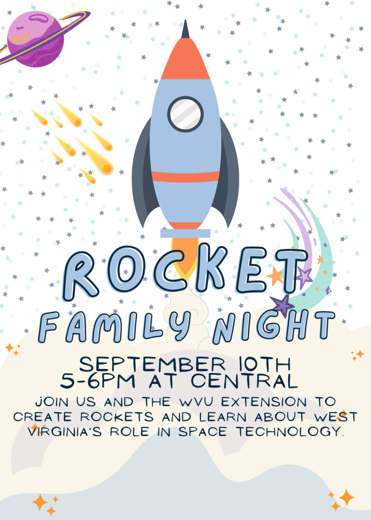Rocket Family Night Sept. 10th from 5-6pm