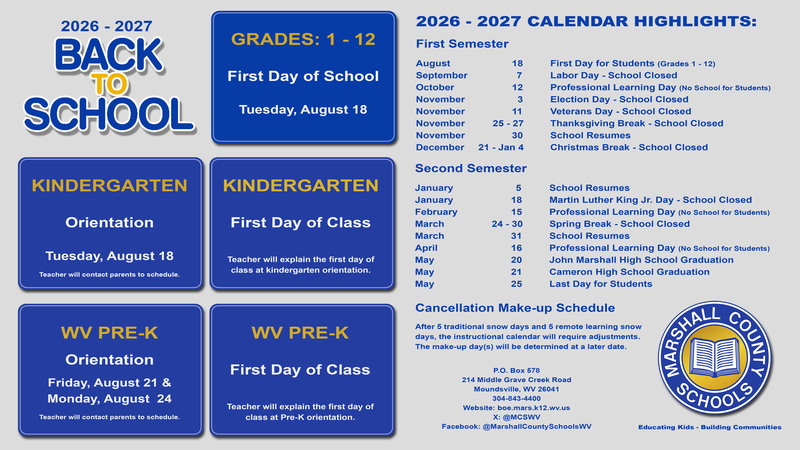 Back-to-School calendar 