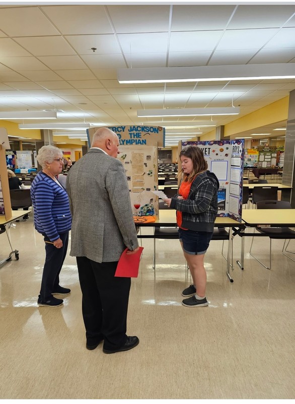 Judges at a project at the fair