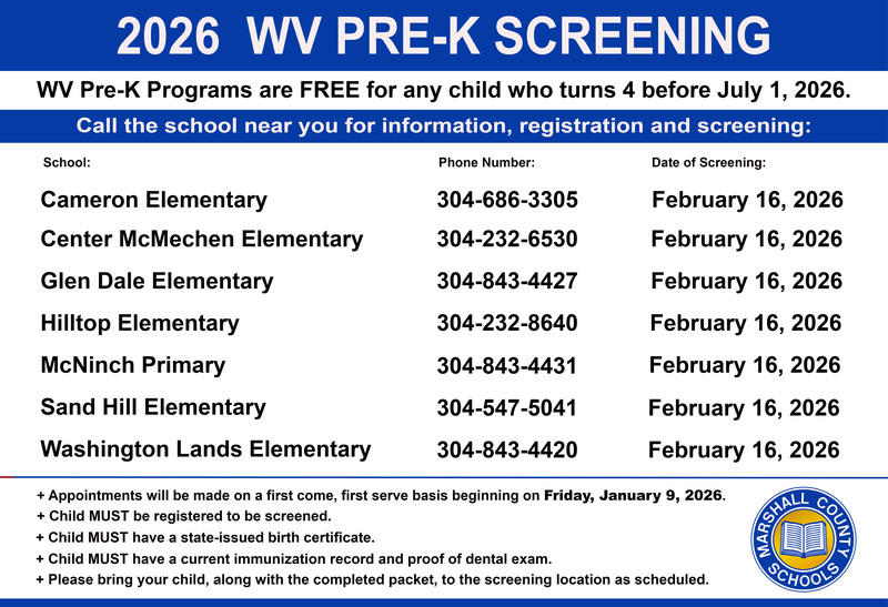 Infographic about 2026 Pre-K registration.