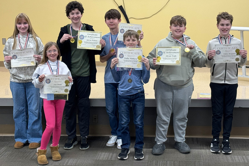 2026 1st Place Marshall County Math Field Day Winners