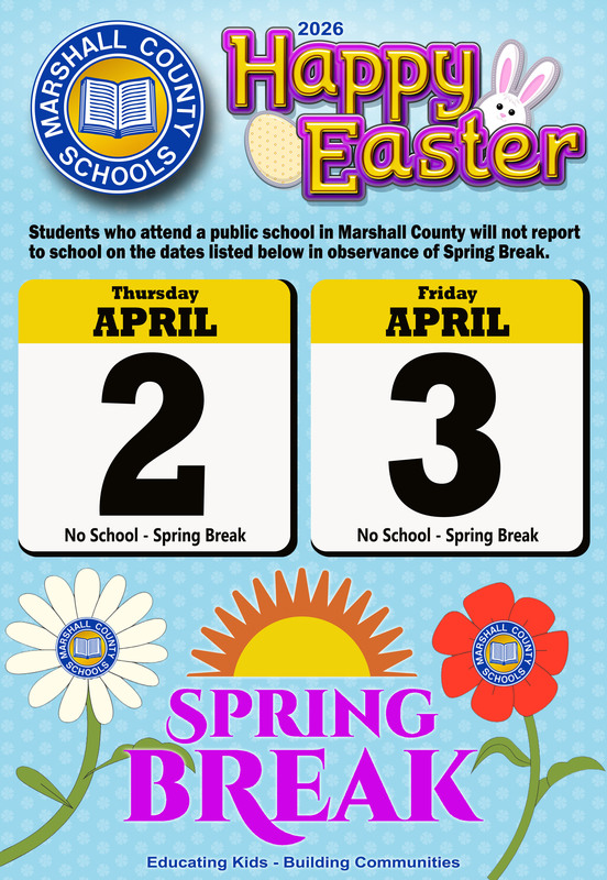 Spring Break is Thursday, April 2, 2026 and Friday, April 3, 2026. 