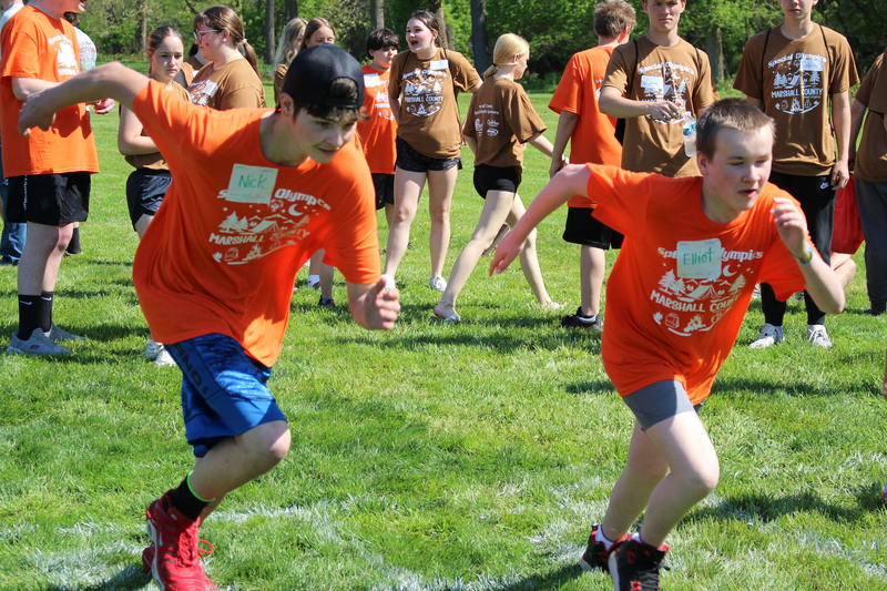 Marshall County Special Olympics Track& Field events.