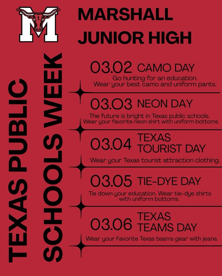 MJHS flyer for Texas Public Schools Week