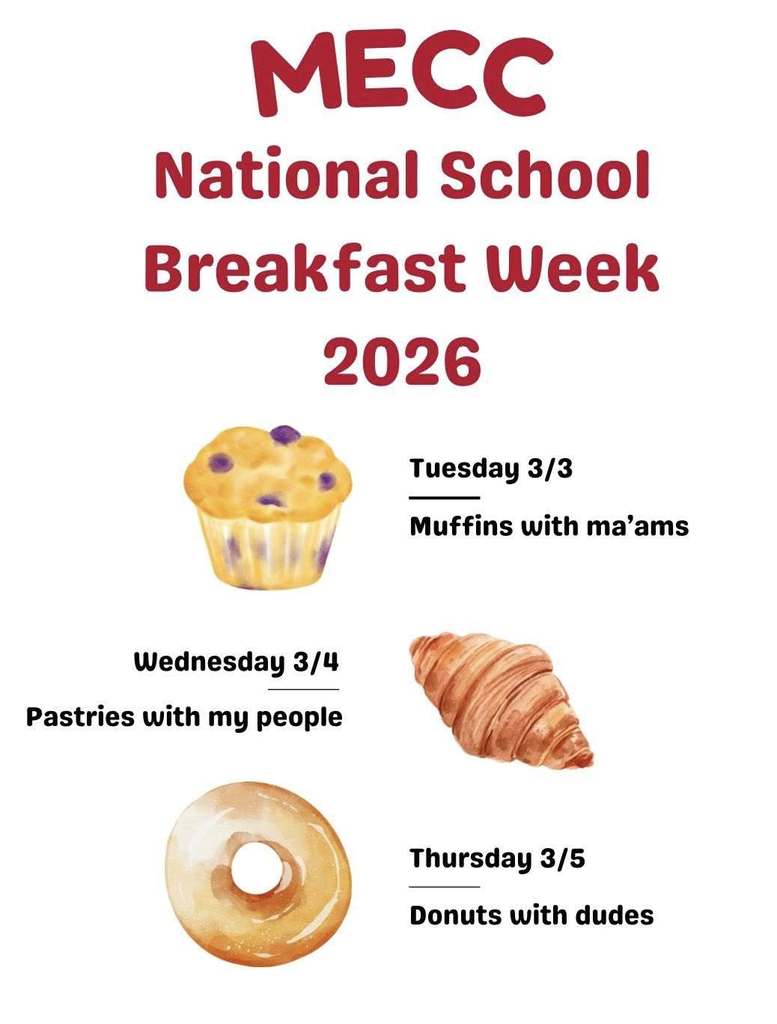 Marshall Early Childhood Center National School Breakfast Week Flyer