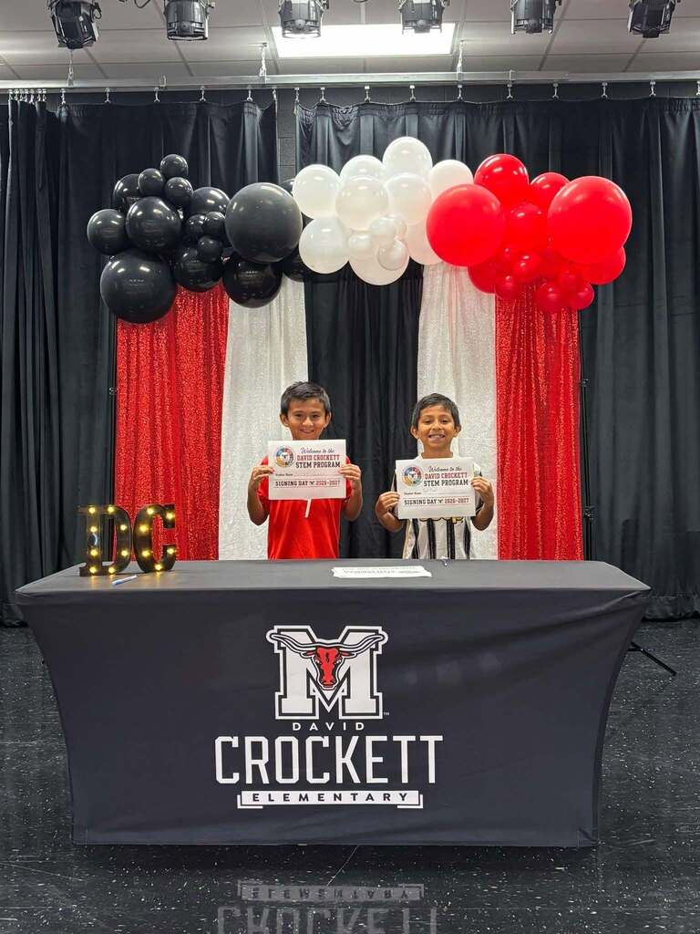 David Crockett Elementary and STEM Program Signing Day 2026