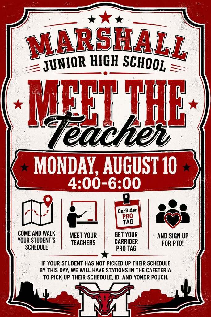 Meet the Teacher 2026, August 10 4:00-6:00 pm