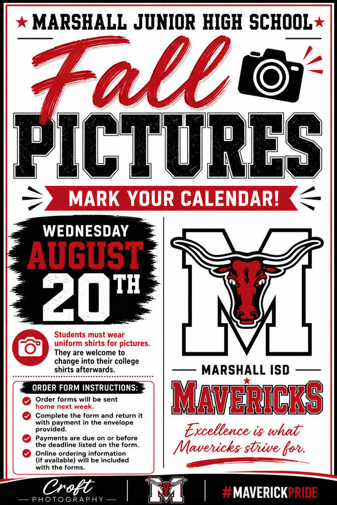 Fall Pictures will take place on Thursday, August 20th.