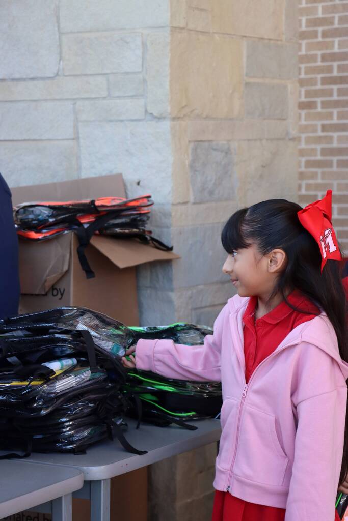 William B. Travis & Diversified Energy Backpack Donation