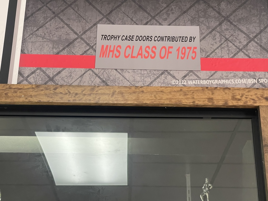 Trophy Case - Glass Doors Donated by Class of 1975
