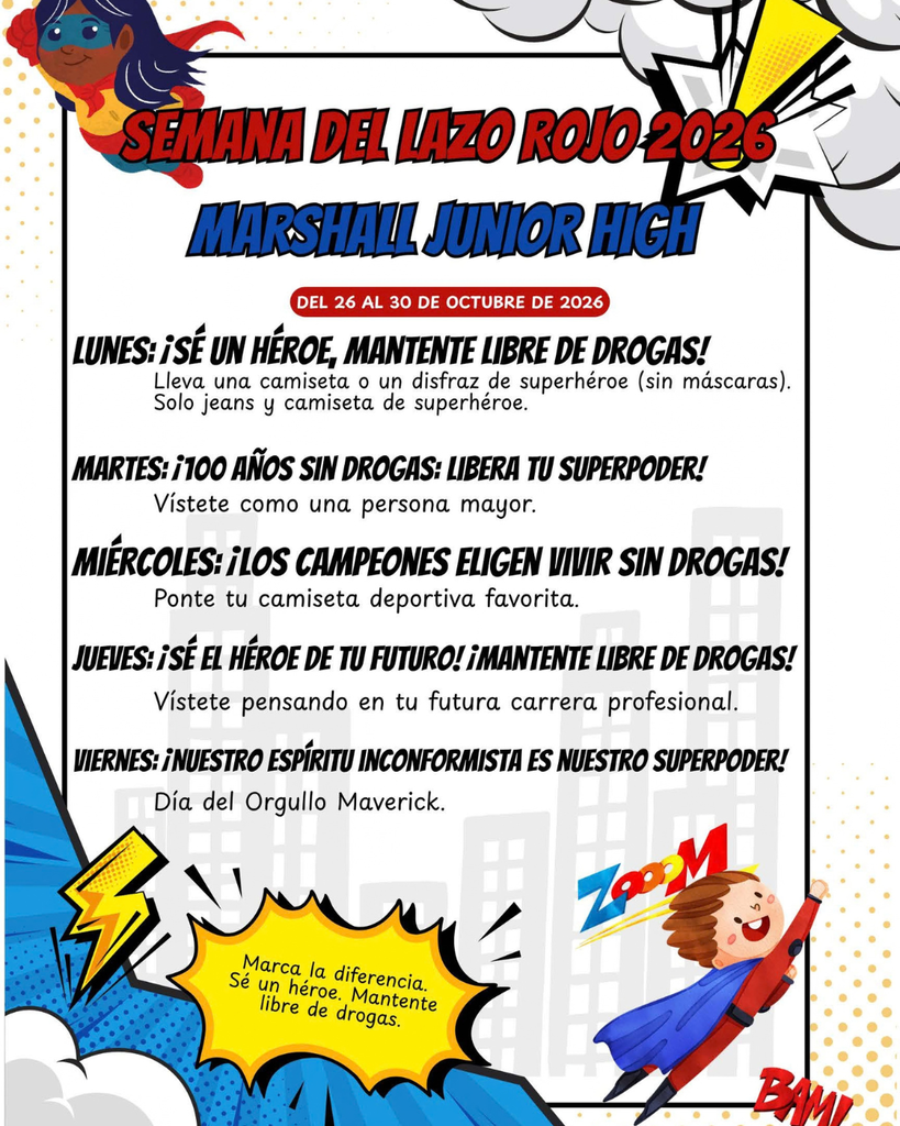 Red Ribbon Week MJHS - English