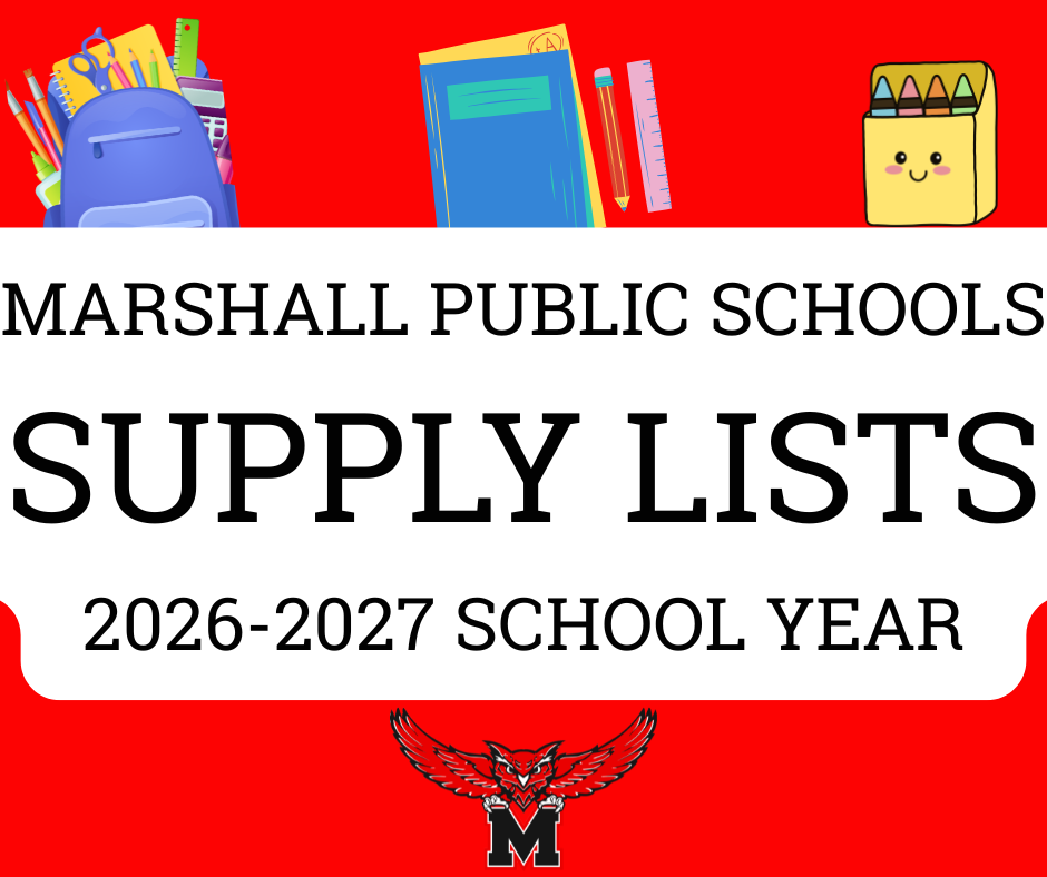 Supply Lists for 2026-2027 poster 
