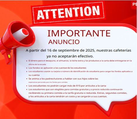 Spanish Important Announcement