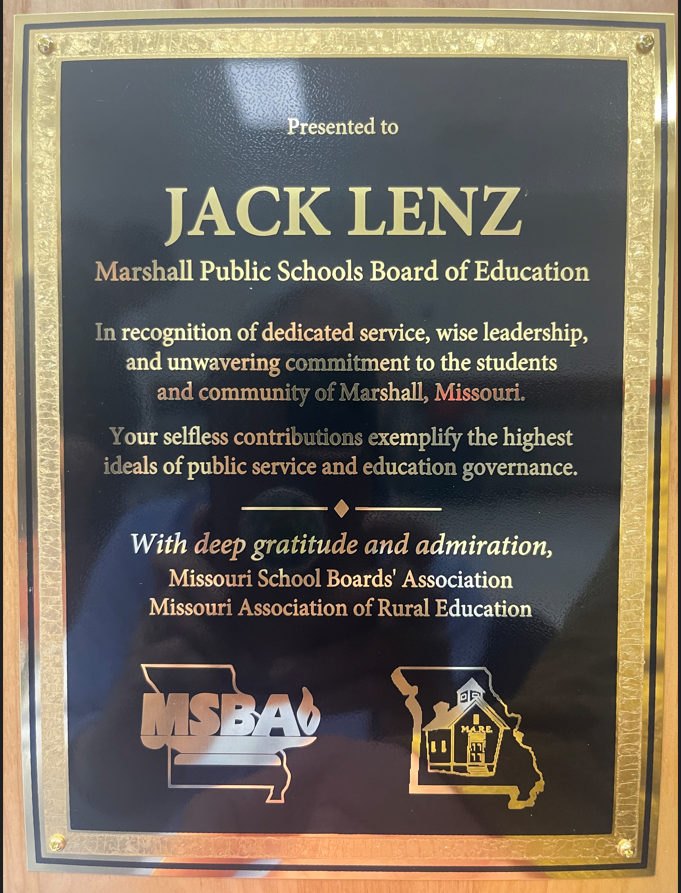 picture of plaque for service