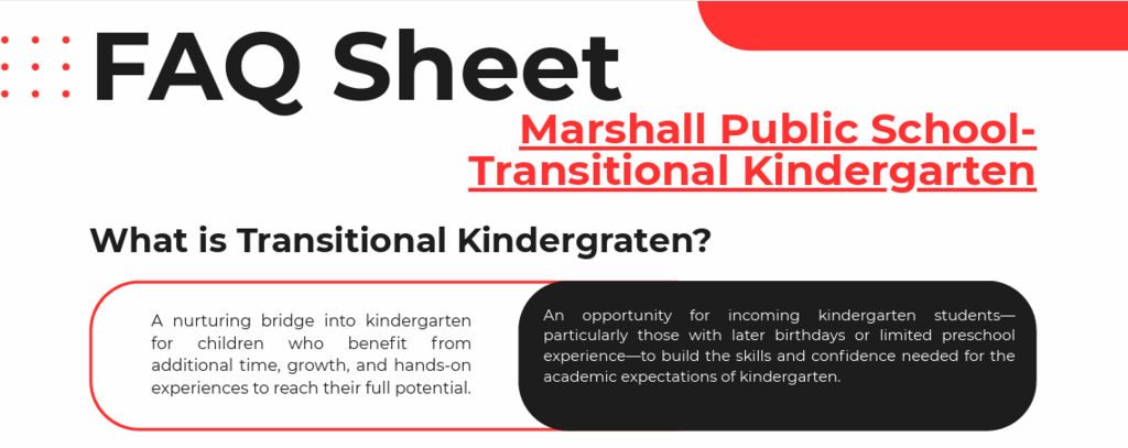 FAQ Sheet...what is transitional kindergarten description.