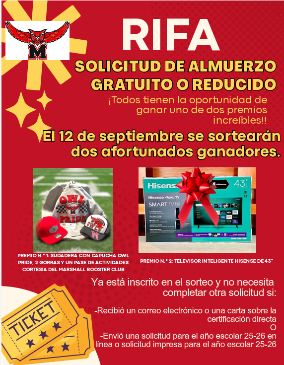 raffle poster spanish