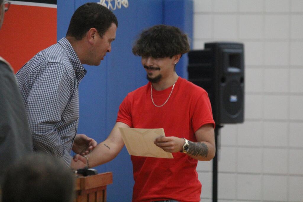 Student with Principal