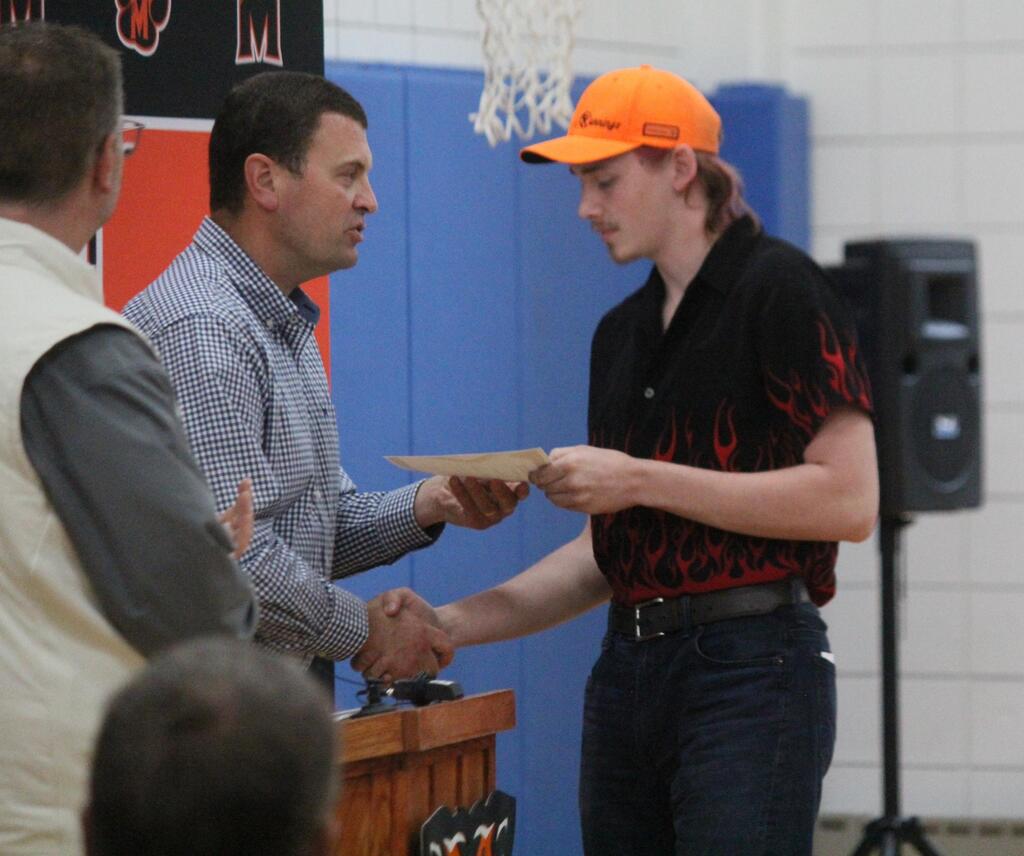 Student with Principal