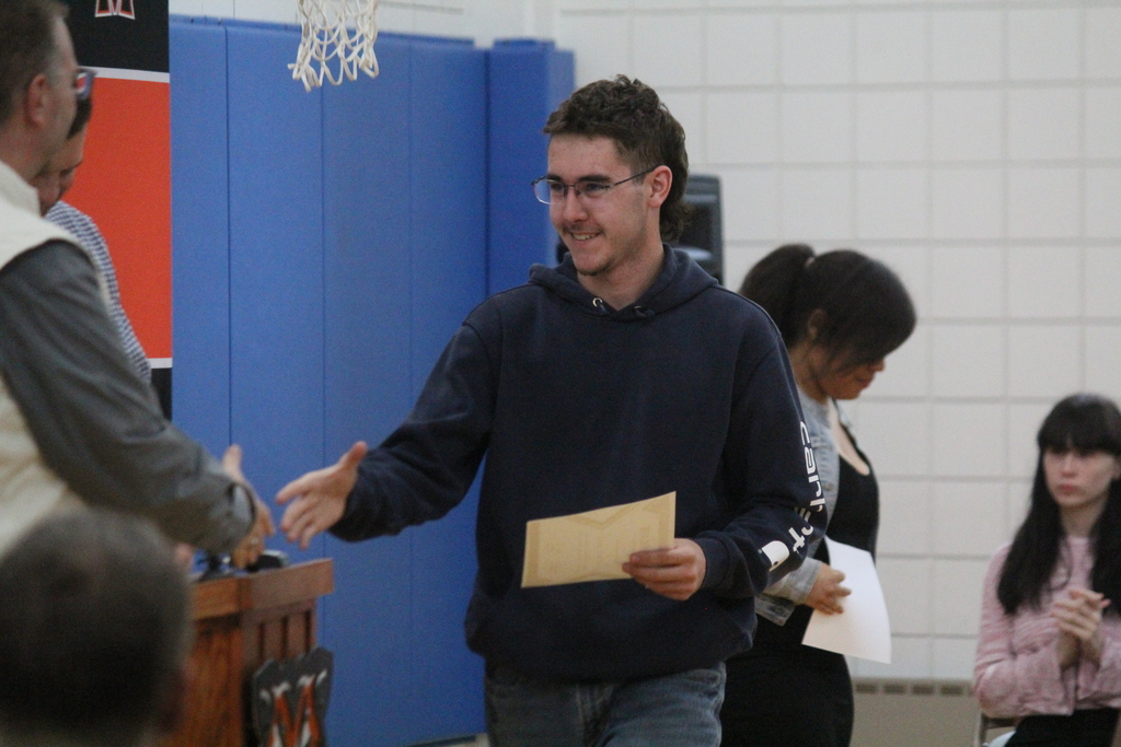 Student with Principal