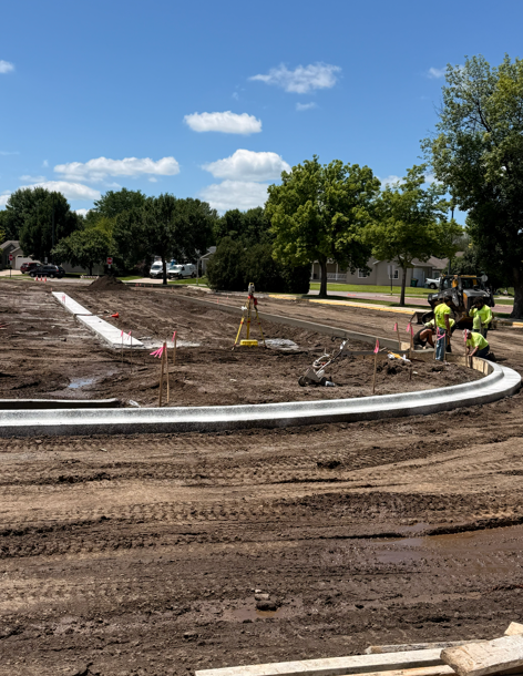 Parking Lot Construction Site