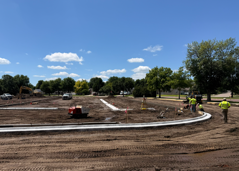 Parking Lot Construction Site