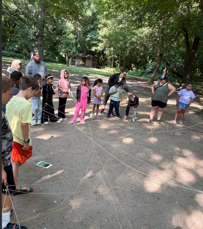 Group of kids outside