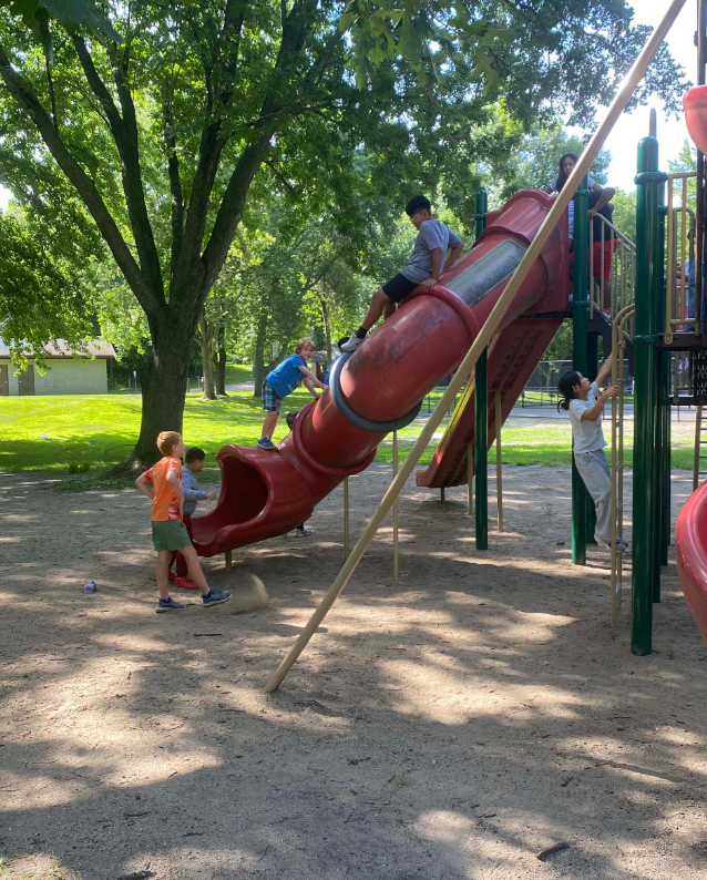 Group of kids outside