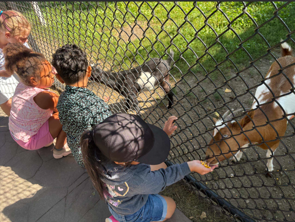 group of kids outside