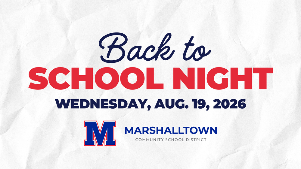 Back to School Night on Wednesday, Aug. 19, 2026