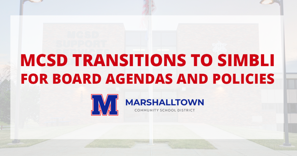 MCSD Transitions to Simbli for Board Agendas and Policies