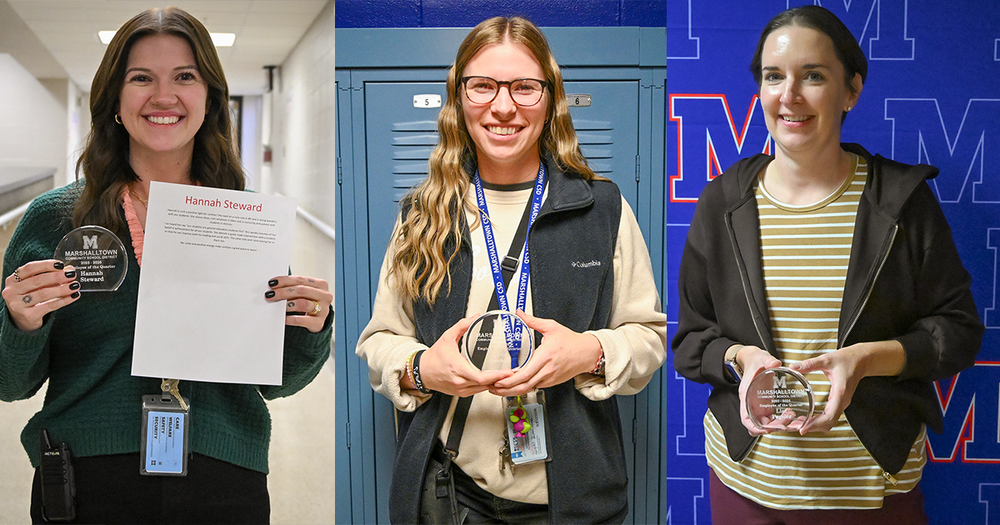 First quarter Employee of the Quarter Award recipients