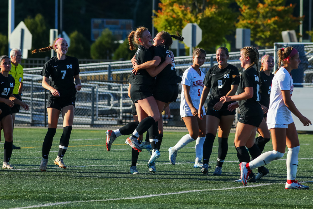 Girls Soccer Celebration